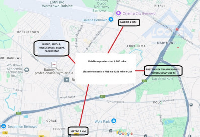 Działka Sprzedaż Warszawa Bemowo Powstańców Śląskich