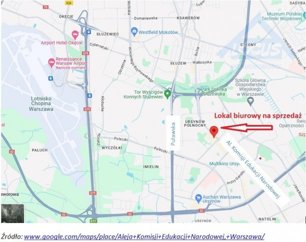 Lokal Sprzedaż Warszawa Ursynów al. Komisji Edukacji Narodowej 19